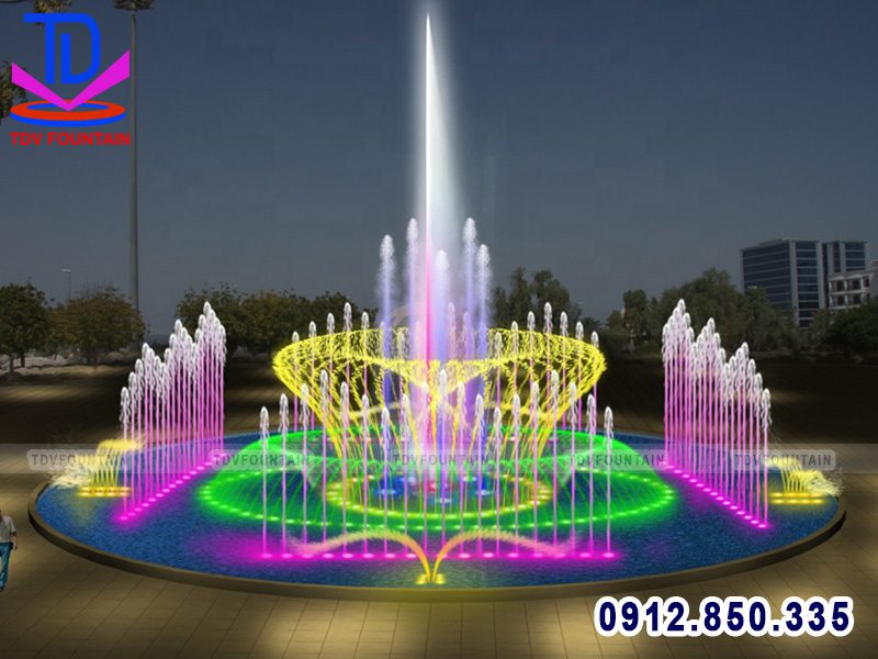 Nhạc nước bể tròn đường kính 20 m