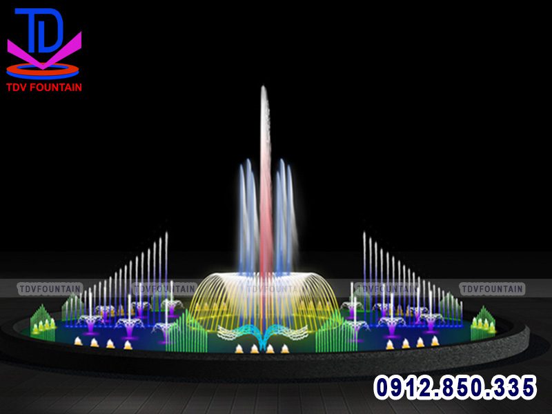Nhạc nước bể tròn quảng trường