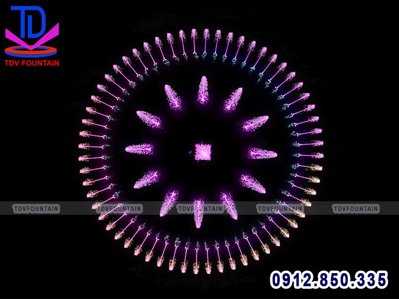 Thiết kế hệ thống phun nước phao nổi 3D Lạc Sơn - Hòa Bình