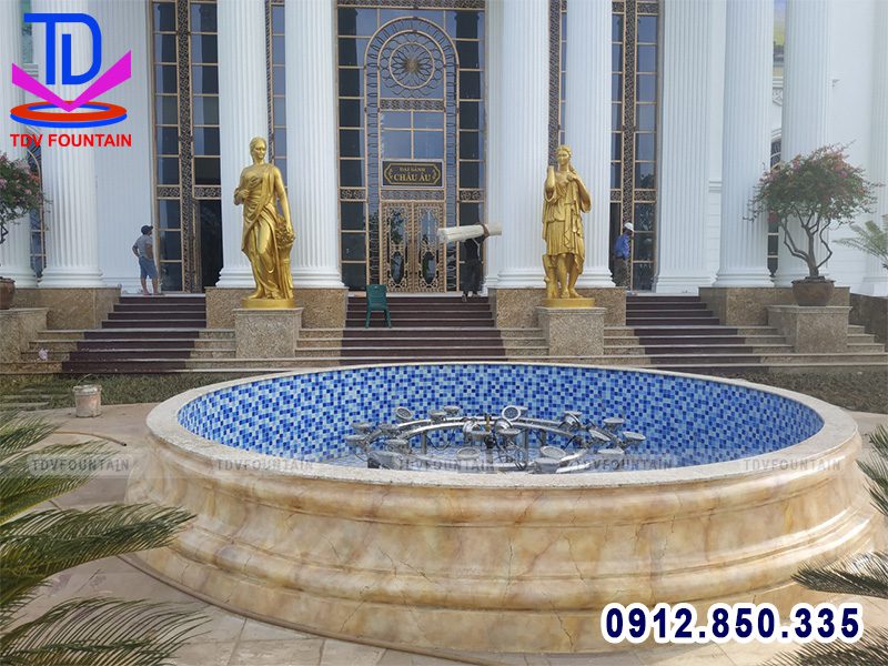 Đài phun nước bể tròn trung tâm tổ chức sự kiện Thanh Hóa