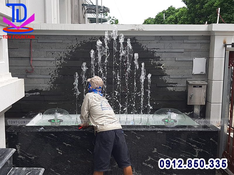 Đài phun nước biệt thự mini nhà anh Hùng - Tây Hồ