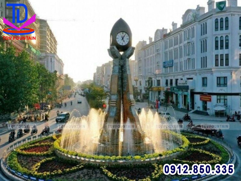 Đài phun nước cột đồng hồ Từ Sơn - Bắc Ninh