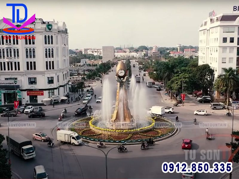 Đài phun nước cột đồng hồ Từ Sơn