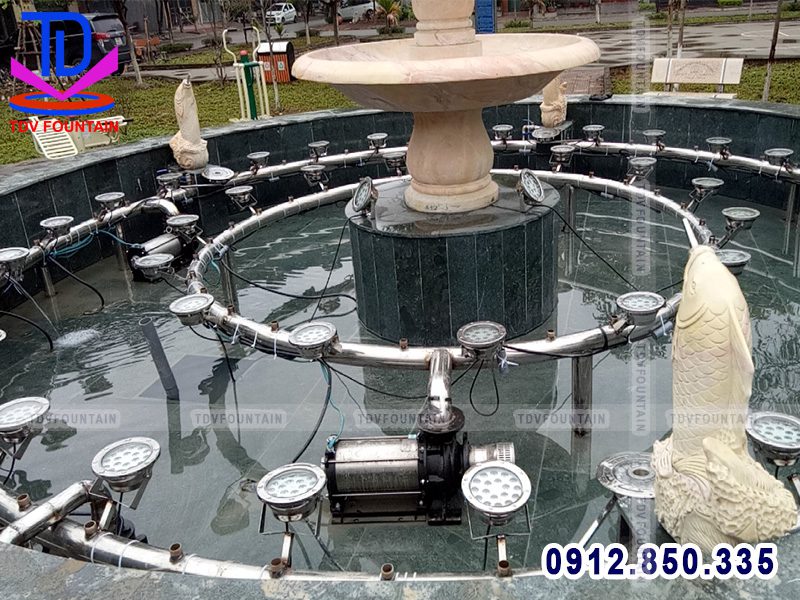 Đài phun nước vườn hoa Nguyễn Quán Quang - Bắc Ninh