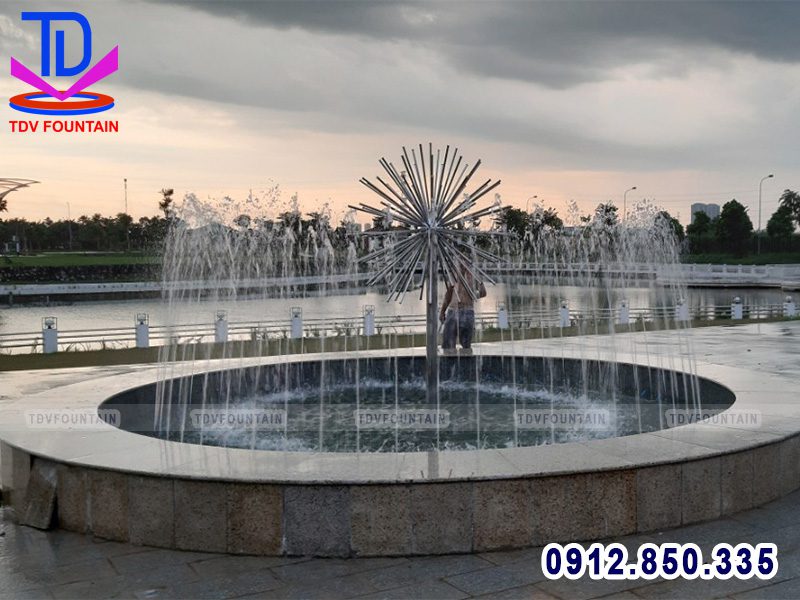 Đài phun quả cầu nước KĐT Dương Nội - Hà Nội