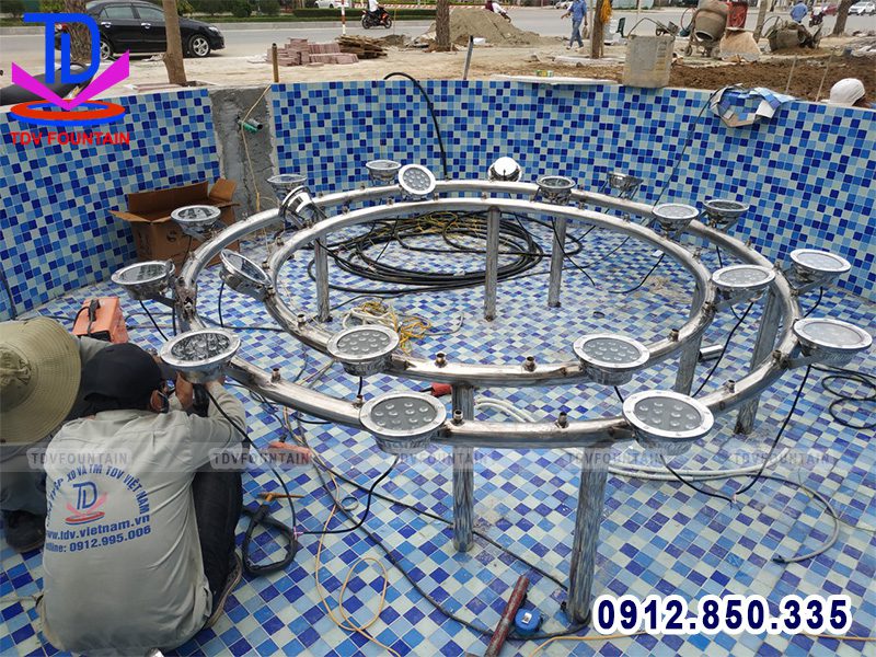 Lắp đặt thiết bị đài phun nước cho trung tâm White Palace