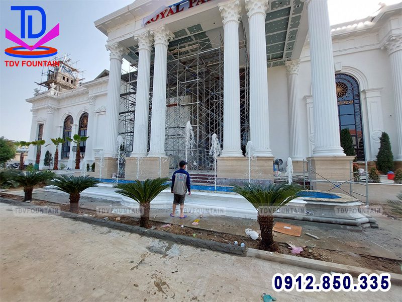 Thi công đài phun nước bể dài tại Thanh Hóa