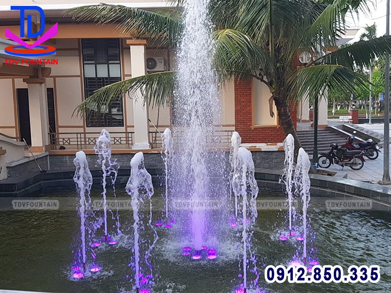 Thi công hồ phun nước trung tâm hội người cao tuổi Bắc Ninh