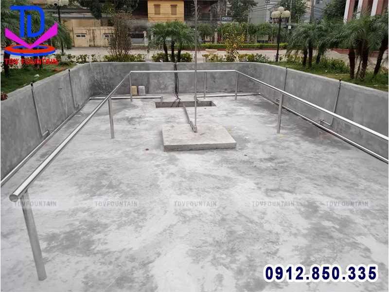 Lắp đặt giàn ống Inox đài phun