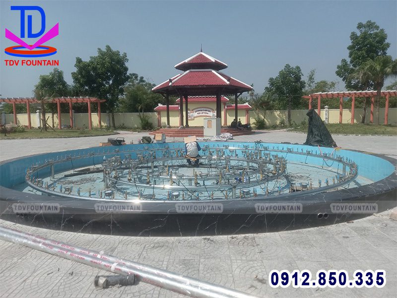 Lắp đặt thiết bị đài phun nước cho nhà văn hóa