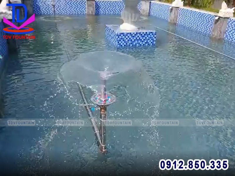 Lắp đặt vòi phun hình bông hoa lily