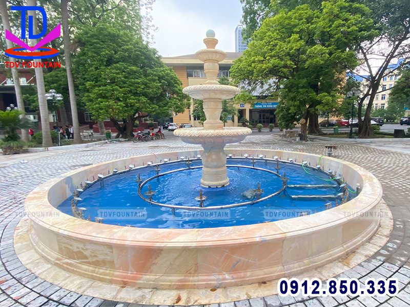 Thi công lắp đặt thiết bị đài phun nước tại Học viện Báo chí
