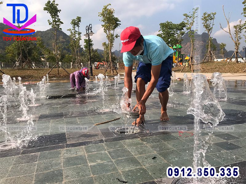 Căn chỉnh thiết bị đài phun nước