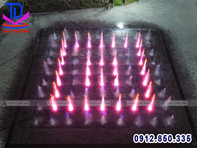 Đài phun nước âm sàn công viên Artemis