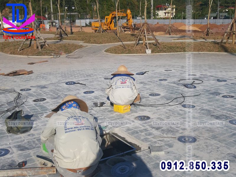 Đấu nối đèn âm sàn