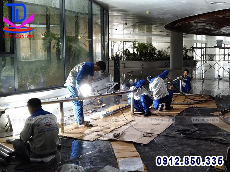 Gia công lắp đặt thiết bị đài phun