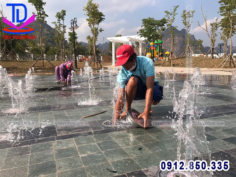 Hiệu chỉnh thiết bị sàn phun nước