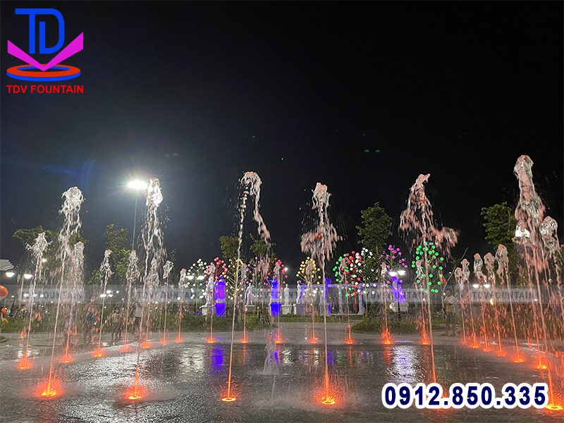 Hiệu ứng vòi phun tia nước đơn lắp cho sàn phun nước