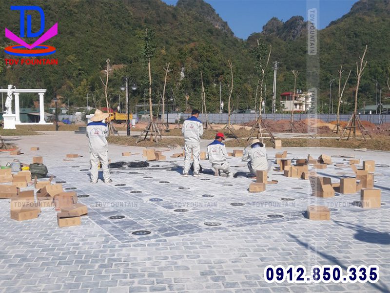 Lắp đặt hệ thống đèn âm sàn
