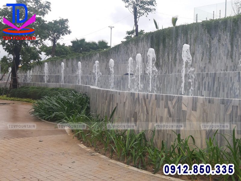 Vòi phun sủi bọt khí công viên Apec