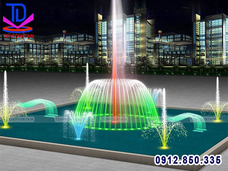 Đài phun nước bể vuông