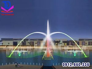 Hệ thống phun nước phao nổi trên sông