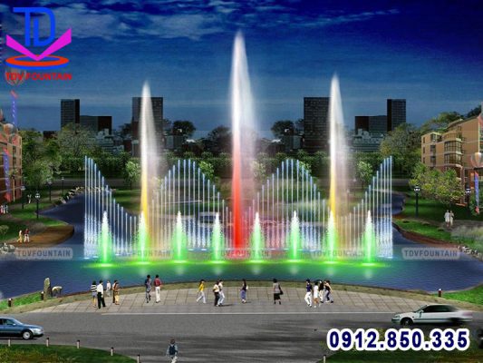 Thiết kế hệ thống phun nước phao nổi sông hồ