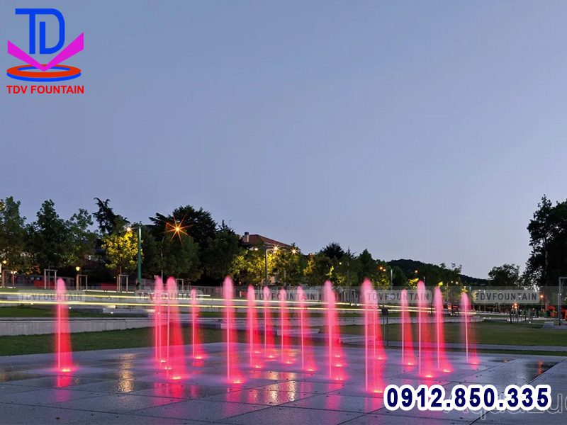 Lắp đặt đài phun nước âm đất chi phí thấp