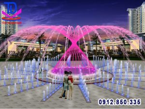 Thiết kế nhạc nước quảng trường hiệu ứng 3