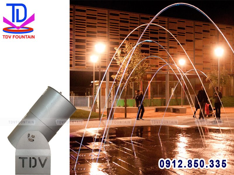 Vòi phun nước Jumping lắp cho sàn phun nước