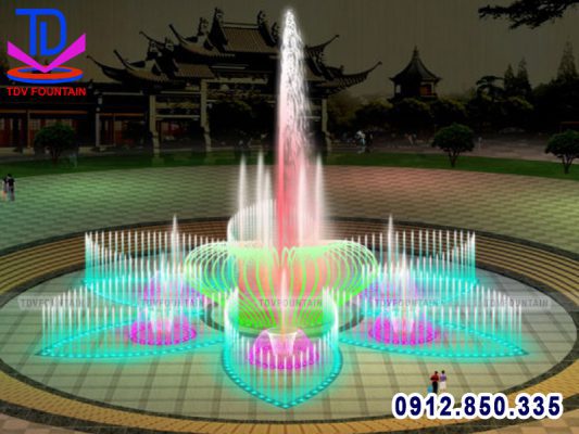 Thiết kế sân phun nước quảng trường