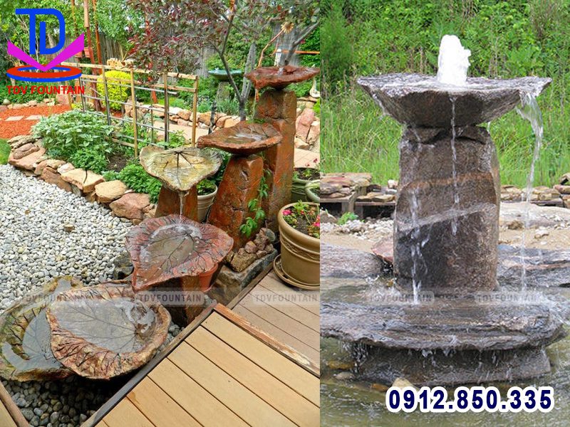 Đài phun nước mini cho sân vườn