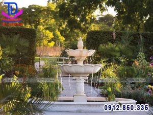 Đài phun nước phong thủy bằng đá