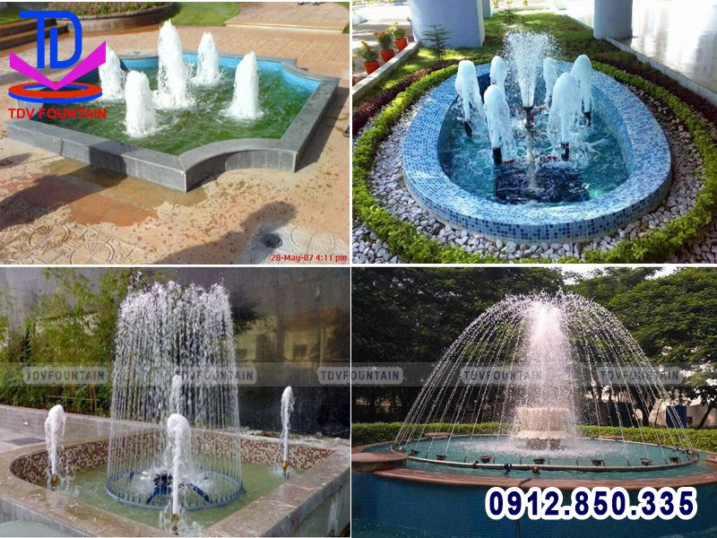 Đài phun nước sân vườn chi phí thấp