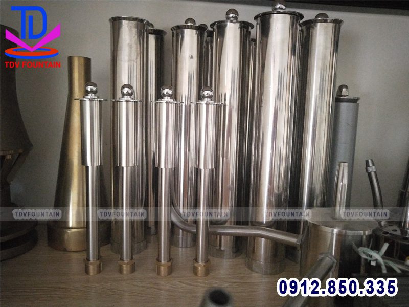 Đầu phun nước hình nấm phi 21, 34 lắp cho hồ cá