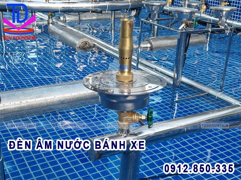 Đèn âm nước bánh xe 36W điều khiển màu DMX