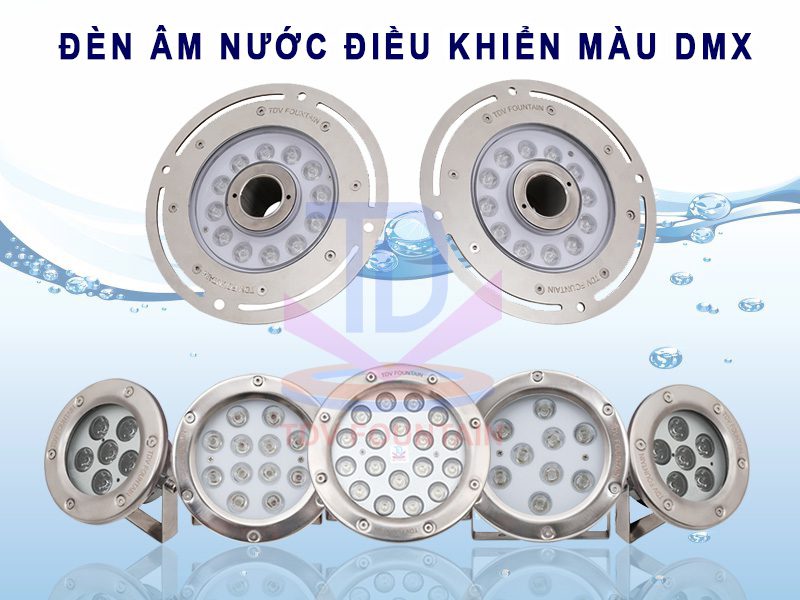 Đèn Led âm nước điều khiển màu DMX