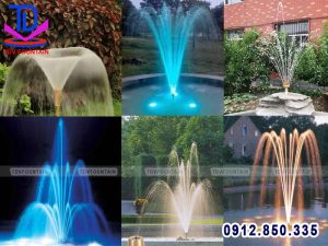 Hiệu ứng phun nước hình bông hoa