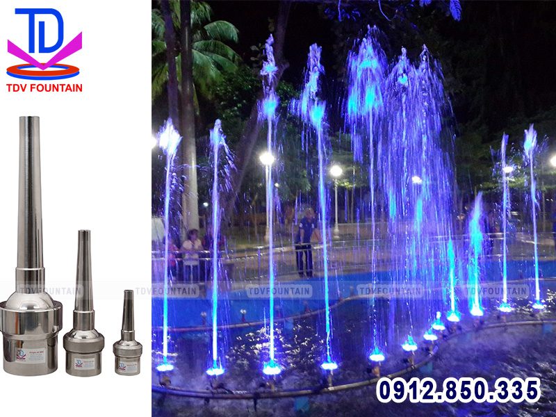 Hiệu ứng tia nước đơn lắp cho đài phun nước