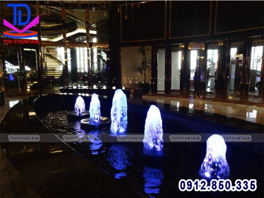 Lắp đặt đài phun nước phong thủy trong nhà