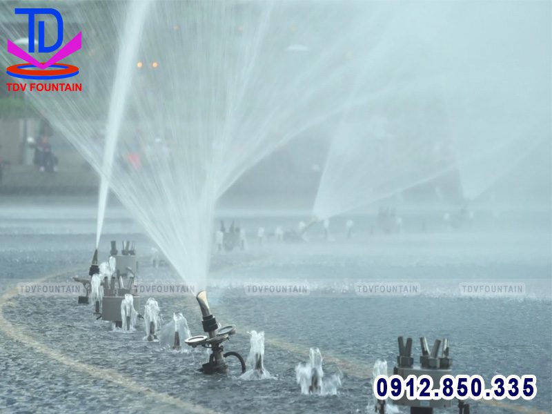 Lắp đặt vòi phun điều khiển nhạc nước