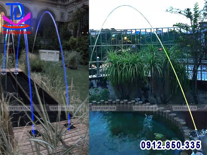 Lắp đặt vòi phun Jumping cho sân vườn