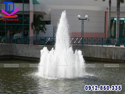 Lắp vòi phun cây thông cho sông hồ