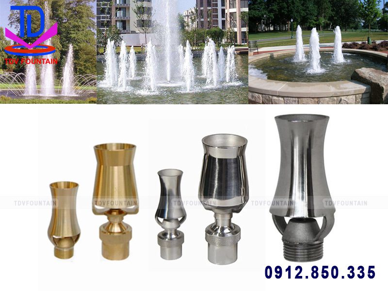 Một số loại đầu phun tạo hình cây thông hiệu TDV Fountain