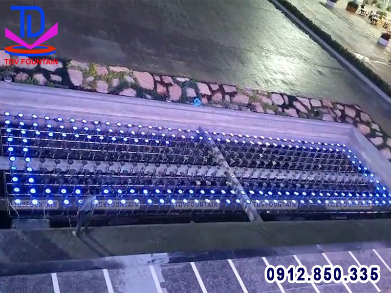 Test thử hoạt động đèn DMX lắp cho nhạc nước