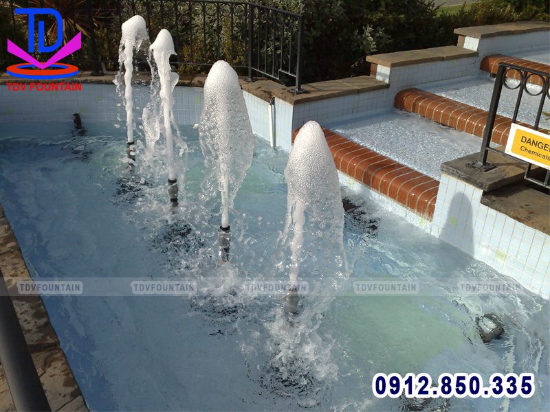 Vòi phun sủi bọt khí lắp cho đài phun nước mini