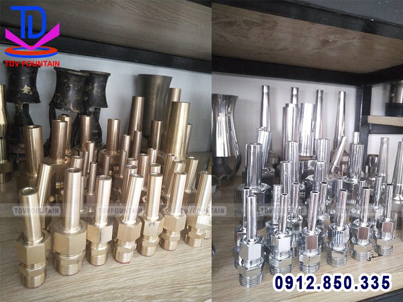 Vòi phun tia nước bằng đồng và Inox được TDV sản xuất