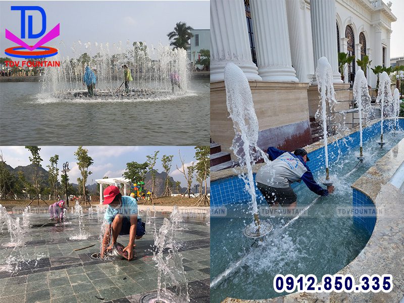 Căn chỉnh nước sau khi hoàn thiện lắp đặt thiết bị