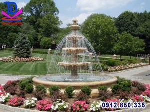 Đài phun nước khuôn viên khu công nghiệp, công ty