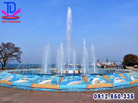 Đài phun nước lắp cho khu du lịch